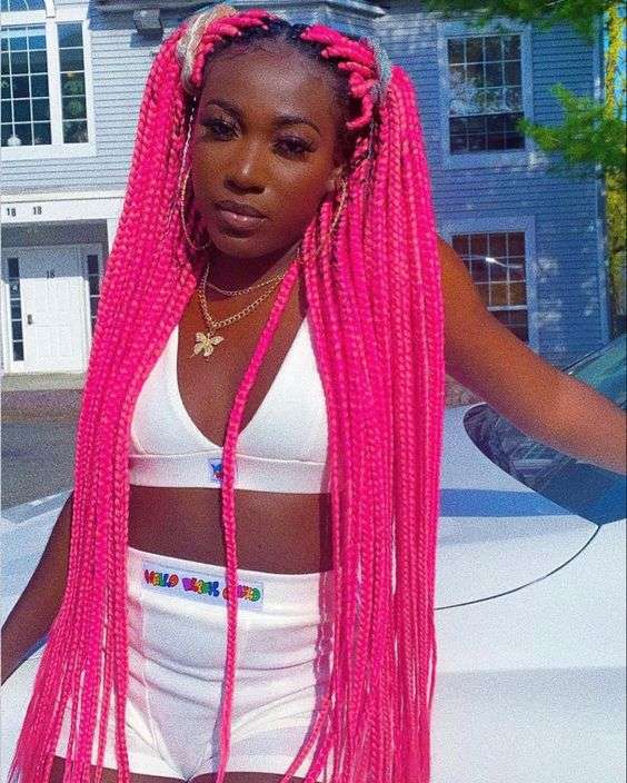 29 best bright colored hair on dark skin looks