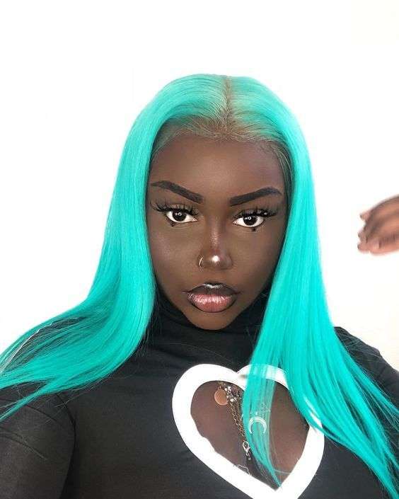 29 best bright colored hair on dark skin looks